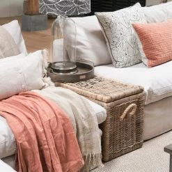 Riviera Maison Rivièra Maison Rustic Rattan Cobblers Wharf Truhe - 90x40x45 Cm - Brown -Lambert-shop unnamed file 221