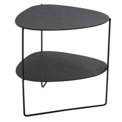 Lind DNA Curve Coffee Double Hippo Tisch - 45x37x44 Cm - Black-anthracite/ Black