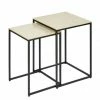 Lambert Amaya Beistelltisch - Set - Set 35x35x48cm / 40x40x52 Cm - Schwarz/natur