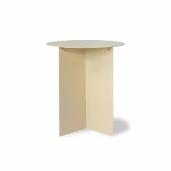 HK Living Metal Beistelltisch - Ø 40 Cm - Höhe 45 Cm - Cream -Lambert-shop unnamed file 248