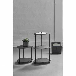 Lind DNA Hippo CURVE SLIM Tisch - 38x38x44 Cm - Black-anthracite/black -Lambert-shop unnamed file 284