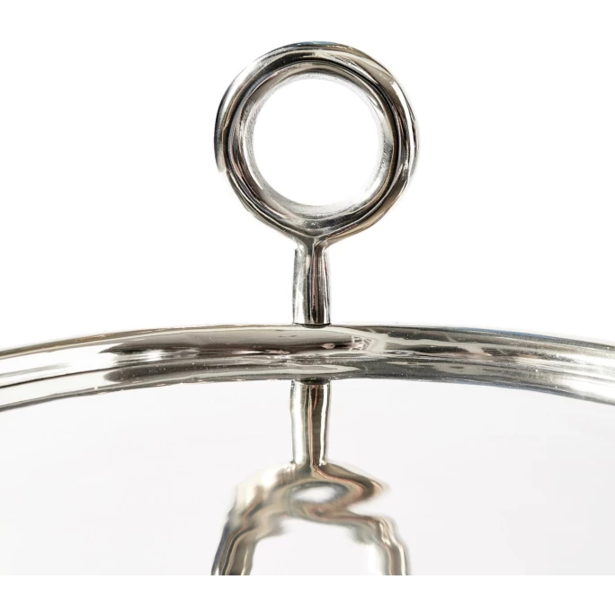 Riviera Maison Rivièra Maison Nolita Beistelltisch - Ø 35 Cm - Höhe 67 Cm - Silberfarben 3 Riviera Maison Rivièra Maison Nolita Beistelltisch - Ø 35 Cm - Höhe 67 Cm - Silberfarben – Bild 3