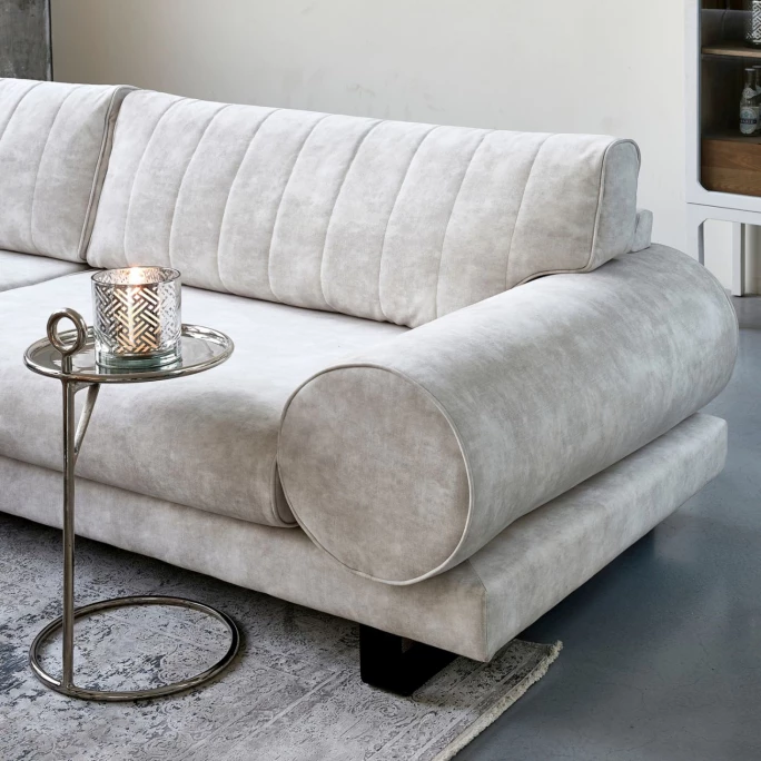 Riviera Maison Rivièra Maison Nolita Beistelltisch - Ø 35 Cm - Höhe 67 Cm - Silberfarben 8 Riviera Maison Rivièra Maison Nolita Beistelltisch - Ø 35 Cm - Höhe 67 Cm - Silberfarben – Bild 8