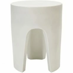 ByNORD Besshoei Beistelltisch - Höhe 45 Cm - Ø 35 Cm - Snow