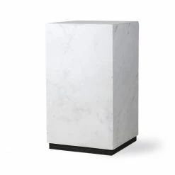 HK Living Marble Block Tisch S - 25 X 25 X 42 Cm - White-black