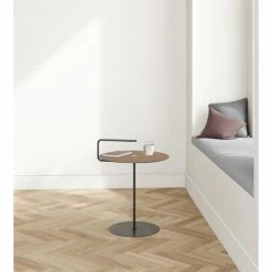 Lind DNA Pick-Up Jewel Alu Cloud Tisch - Höhe: 50/62 Cm, Ø 48 Cm - Brown/sand -Lambert-shop unnamed file 335