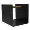 Lind DNA Hippo Holzkorb + Beistelltisch - 32x38x31 Cm - Black-anthracite/black/nature