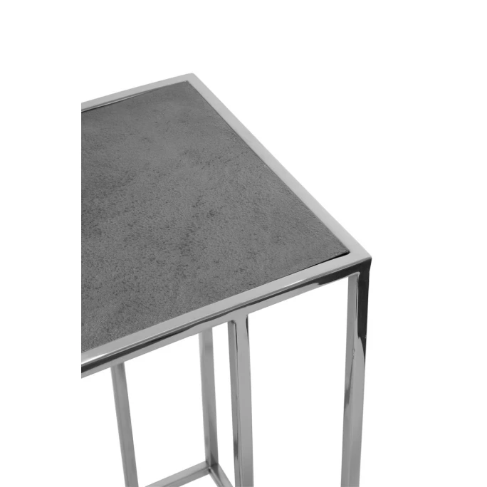 Fink DIJON Beistelltisch - 40,5x30,5x56 cm - schwarz + silberfarben Fink Living Fink DIJON Beistelltisch - 40,5x30,5x56 Cm - Schwarz + Silberfarben -Lambert-shop unnamed file 358