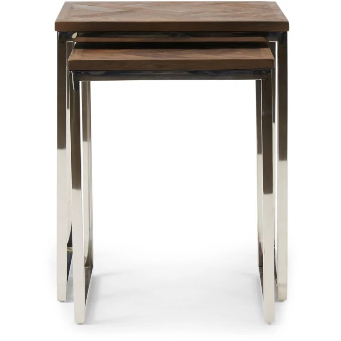 Rivièra Maison Bushwick Beistelltische im 2er-Set - 2er-Set - 40/45x38/40x50/55 cm - silberfarben Riviera Maison Rivièra Maison Bushwick Beistelltische Im 2er-Set - 2er-Set - 40/45x38/40x50/55 Cm - Silberfarben -Lambert-shop unnamed file 366