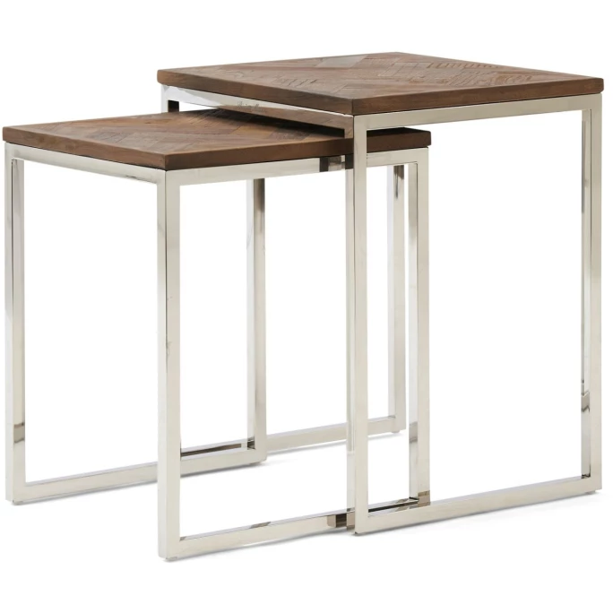 Rivièra Maison Bushwick Beistelltische im 2er-Set - 2er-Set - 40/45x38/40x50/55 cm - silberfarben Riviera Maison Rivièra Maison Bushwick Beistelltische Im 2er-Set - 2er-Set - 40/45x38/40x50/55 Cm - Silberfarben -Lambert-shop unnamed file 368