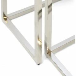 Riviera Maison Rivièra Maison Bushwick Beistelltische Im 2er-Set - 2er-Set - 110/120x30/30x70/78 Cm - Silberfarben -Lambert-shop unnamed file 379