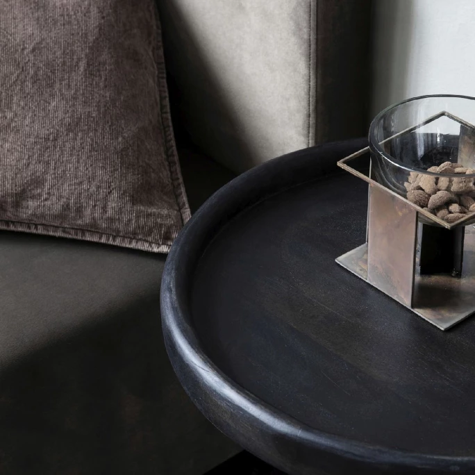 House Doctor TRAY Tisch - H 5 Cm - Ø 50 Cm - Schwarz 2 House Doctor TRAY Tisch - H 5 Cm - Ø 50 Cm - Schwarz – Bild 2