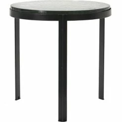 House Doctor Beistelltisch Smoke - Ø 50 Cm - Höhe 50 Cm - Schwarz