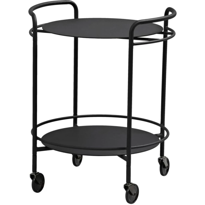 SACKit Serving Table Tabletttisch Auf Rädern - Ø 52 Cm - Höhe 68 Cm - Black 1 SACKit Serving Table Tabletttisch Auf Rädern - Ø 52 Cm - Höhe 68 Cm - Black