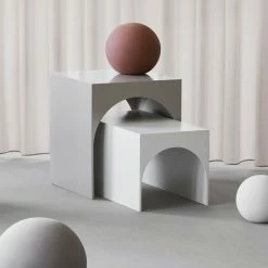 Kristina Dam Studio Arch Beistelltisch - 40x40x46 Cm - Tobacco Brown -Lambert-shop unnamed file 484