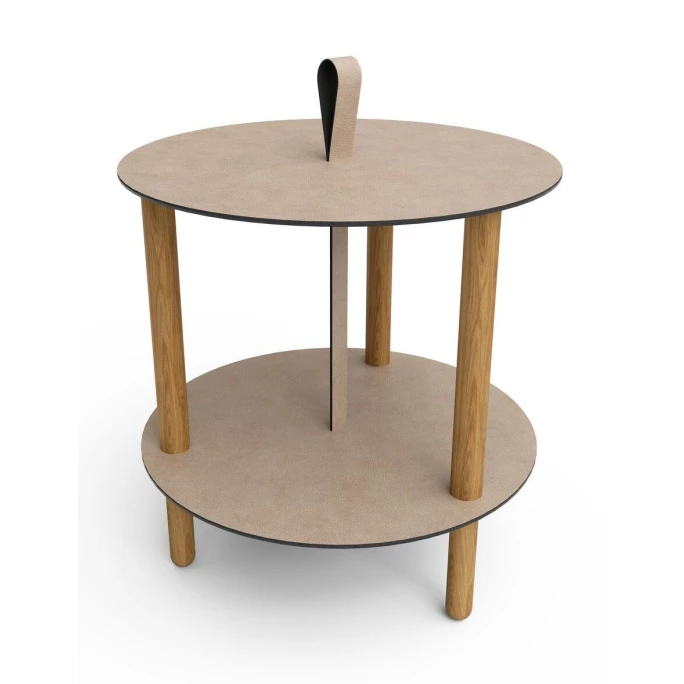 Lind DNA Strap Bull Tisch - 48x45,4 Cm - Warm Grey 1 Lind DNA Strap Bull Tisch - 48x45,4 Cm - Warm Grey