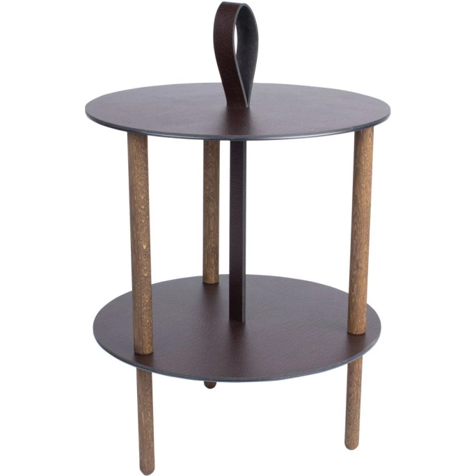 Lind DNA Strap Bull Tisch - 38x46 Cm - Black/smoked/brown 1 Lind DNA Strap Bull Tisch - 38x46 Cm - Black/smoked/brown