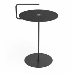 Lind DNA Pick-Up Jewel Alu Cloud Tisch - Höhe: 50/62 Cm, Ø 38 Cm - Black/brown