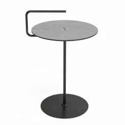 Lind DNA Pick-Up Jewel Alu Nupo Tisch - Höhe: 50/62 Cm, Ø 38 Cm - Anthracite/light Grey