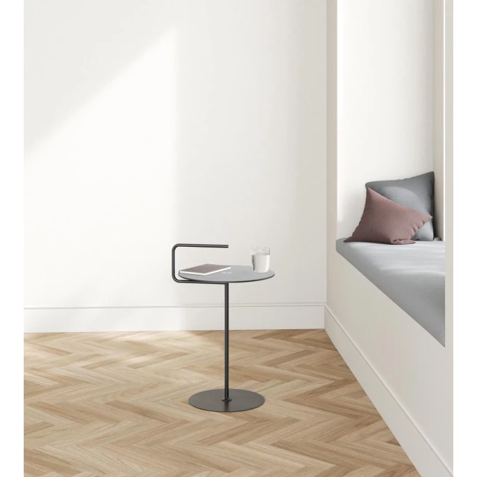 Lind DNA Pick-Up Jewel Alu Nupo Tisch - Höhe: 50/62 Cm, Ø 38 Cm - Anthracite/light Grey 3 Lind DNA Pick-Up Jewel Alu Nupo Tisch - Höhe: 50/62 Cm, Ø 38 Cm - Anthracite/light Grey – Bild 3