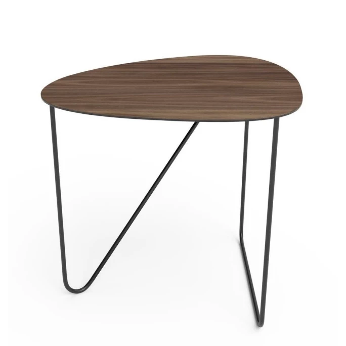 Lind DNA Curve Coffee Tisch - 40x:37x44 Cm - Wood Walnut/black 1 Lind DNA Curve Coffee Tisch - 40x:37x44 Cm - Wood Walnut/black