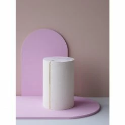 Lucie Kaas VERA Beistelltisch - Ø 31,4 Cm - Höhe 49 Cm - Weiß -Lambert-shop unnamed file 579