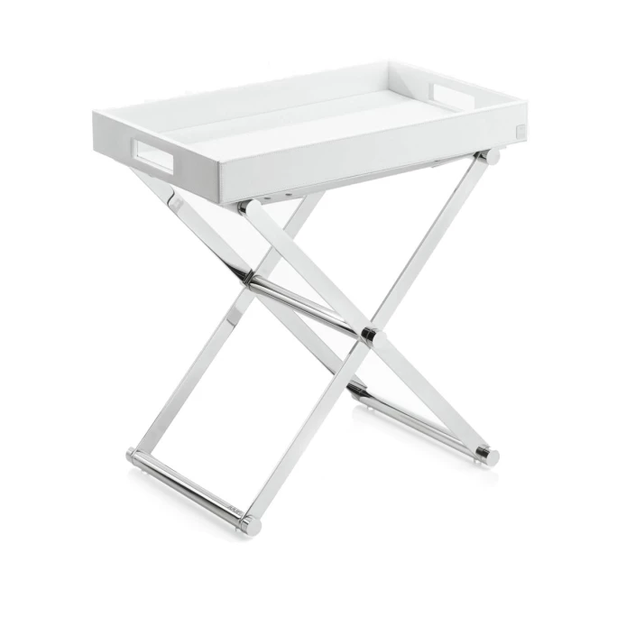 JOOP! HOMELINE Beistelltisch - 52x54,5x32 Cm - Weiß-chrom 1 JOOP! HOMELINE Beistelltisch - 52x54,5x32 Cm - Weiß-chrom