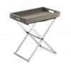JOOP! HOMELINE Beistelltisch - 52x54,5x32 Cm - Grau-chrom