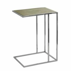 Fink Living Fink DIJON Beistelltisch - 40,5x30,5x56 Cm - Silberfarben