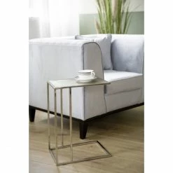 Fink Living Fink DIJON Beistelltisch - 40,5x30,5x56 Cm - Silberfarben -Lambert-shop unnamed file 625