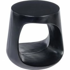 Lambert Moore Beistelltisch In/outdoor - Höhe 45 Cm - 37x45 Cm - Schwarz