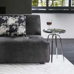 Riviera Maison Rivièra Maison Alicudi Beistelltisch - Ø 40 Cm - Höhe 57 Cm - Silberfarben -Lambert-shop unnamed file 644