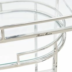 Riviera Maison Rivièra Maison Crosby Barwagen Im 2er-Set - 2er-Set 79x50x76 Cm - Silberfarben -Lambert-shop unnamed file 672