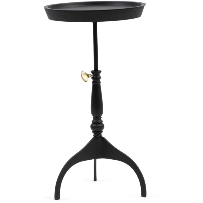 Riviera Maison Rivièra Maison Crosby Beistelltisch - Ø 40 Cm - Höhe 57 Cm - Schwarz 3 Riviera Maison Rivièra Maison Crosby Beistelltisch - Ø 40 Cm - Höhe 57 Cm - Schwarz – Bild 3