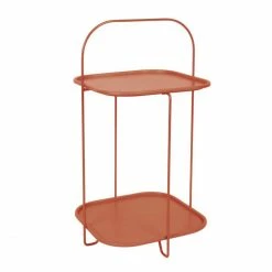 Leitmotiv TRAYS Beistelltisch - 70x39x39 Cm - Lehmbraun