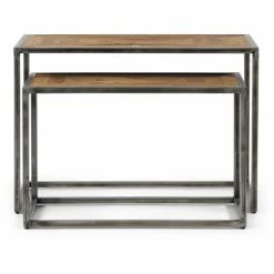 Riviera Maison Rivièra Maison Le Bar Beistelltische Im 2er-Set - 2er-Set - 70/80x35/40x45/55 Cm - Grau