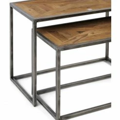 Riviera Maison Rivièra Maison Le Bar Beistelltische Im 2er-Set - 2er-Set - 70/80x35/40x45/55 Cm - Grau 2 Riviera Maison Rivièra Maison Le Bar Beistelltische Im 2er-Set - 2er-Set - 70/80x35/40x45/55 Cm - Grau -Lambert-shop unnamed file 721