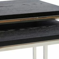 Riviera Maison Rivièra Maison Nomad Beistelltische Im 2er-Set - 2er-Set - 39/45x34/40x49/55 Cm - Schwarz -Lambert-shop unnamed file 731