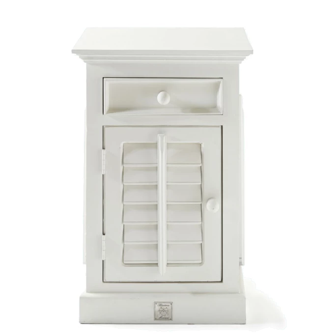 Riviera Maison Rivièra Maison New Orleans Nachttisch - 50x40x75 Cm - Left - Weiß 1 Riviera Maison Rivièra Maison New Orleans Nachttisch - 50x40x75 Cm - Left - Weiß