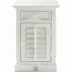 Riviera Maison Rivièra Maison New Orleans Nachttisch - 50x40x75 Cm - Right - Weiß