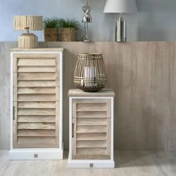 Riviera Maison Rivièra Maison Pacifica Nachttisch - 45x40x72 Cm - Right - Weiß -Lambert-shop unnamed file 833