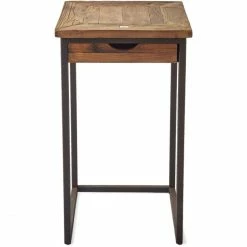 Riviera Maison Rivièra Maison Shelter Island Nachttisch - 40x40x70 Cm - Schwarz