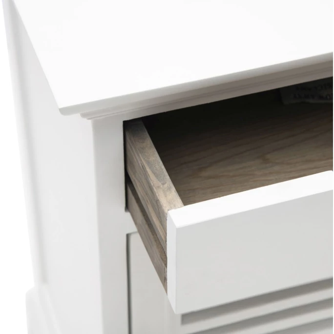 Riviera Maison Rivièra Maison The Breakers Nachttisch - 40x40x70 Cm - Left - Weiß 5 Riviera Maison Rivièra Maison The Breakers Nachttisch - 40x40x70 Cm - Left - Weiß – Bild 5