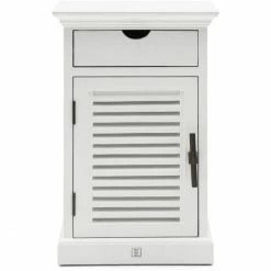 Riviera Maison Rivièra Maison The Breakers Nachttisch - 40x40x70 Cm - Right - Weiß