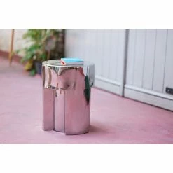 HK Living Stoneware Beistelltisch - Ø 35 Cm - 35x35x45 Cm - Chrome Electroplating 14 HK Living Stoneware Beistelltisch - Ø 35 Cm - 35x35x45 Cm - Chrome Electroplating -Lambert-shop unnamed file 90